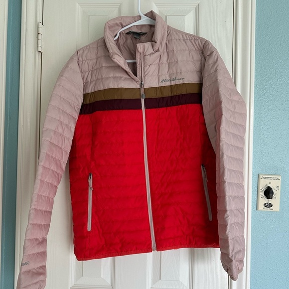 Eddie Bauer Jackets & Blazers - Eddie Bauer Women’s Microlight Color Block Down Jacket, L
